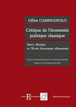 Critique de l'economie politique classique