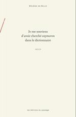 Je me souviens d''avoir cherché oxymoron dans le dictionnaire