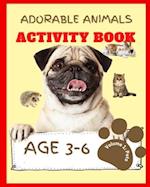 Adorable Animals Activity Book Volume 1