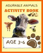 Adorable Animals Activity Book Volume 2