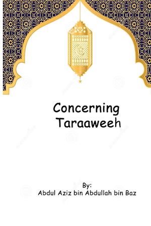 Concerning Taraaweeh