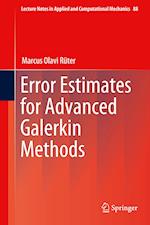 Error Estimates for Advanced Galerkin Methods