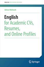 English for Academic Cvs, Resumes, and Online Profiles