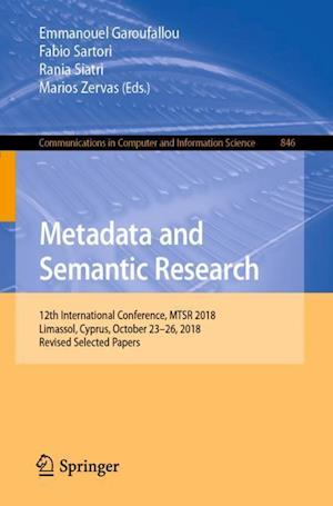 Metadata and Semantic Research