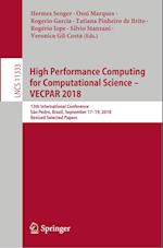 High Performance Computing for Computational Science – VECPAR 2018