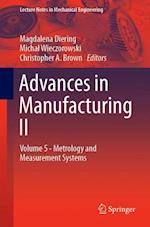 Advances in Manufacturing II