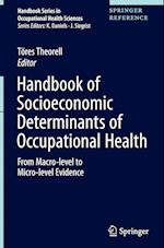 Handbook of Socioeconomic Determinants of Occupational Health