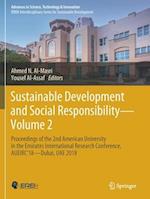 Sustainable Development and Social Responsibility—Volume 2
