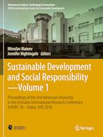 Sustainable Development and Social Responsibility—Volume 1