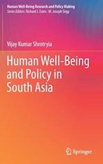 Human Well-Being and Policy in South Asia