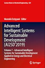 Advanced Intelligent Systems for Sustainable Development (AI2SD’2019)