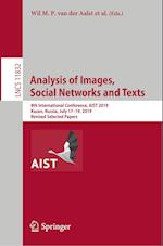 Analysis of Images, Social Networks and Texts