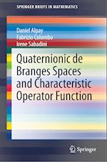 Quaternionic de Branges Spaces and Characteristic Operator Function