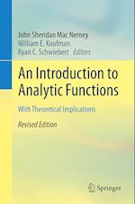 An Introduction to Analytic Functions