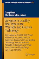 Advances in Usability, User Experience, Wearable and Assistive Technology