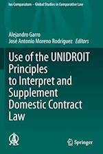 Use of the UNIDROIT Principles to Interpret and Supplement Domestic Contract Law 