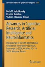 Advances in Cognitive Research, Artificial Intelligence and Neuroinformatics