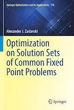 Optimization on Solution Sets of Common Fixed Point Problems