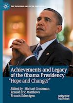 Achievements and Legacy of the Obama Presidency