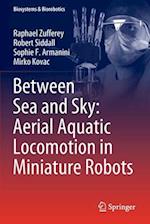Between Sea and Sky: Aerial Aquatic Locomotion in Miniature Robots