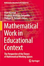 Mathematical Work in Educational Context