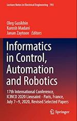 Informatics in Control, Automation and Robotics