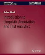 Introduction to Linguistic Annotation and Text Analytics