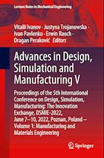 Advances in Design, Simulation and Manufacturing V