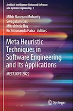 Meta Heuristic Techniques in Software Engineering and its Applications