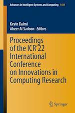 Proceedings of the ICR'22 International Conference on Innovations in Computing Research