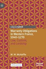 Warranty Obligations in Western France, 1040–1270