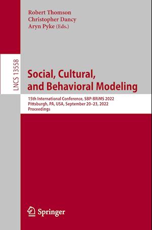 Social, Cultural, and Behavioral Modeling