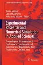 Experimental Research and Numerical Simulation in Applied Sciences