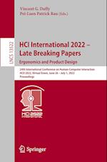 HCI International 2022 - Late Breaking Papers: Ergonomics and Product Design