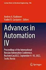 Advances in Automation IV