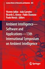 Ambient Intelligence—Software and Applications—13th International Symposium on Ambient Intelligence