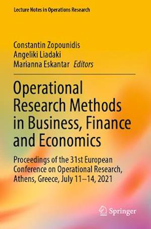 Operational Research Methods in Business, Finance and Economics