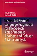 Instructed Second Language Pragmatics for The Speech Acts of Request, Apology, and Refusal: A Meta-Analysis