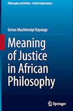 Meaning of Justice in African Philosophy