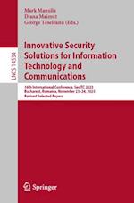 Innovative Security Solutions for Information Technology and Communications