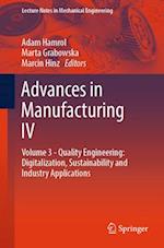 Advances in Manufacturing IV