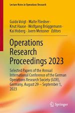 Operations Research Proceedings 2023