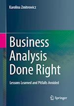 Business Analysis Done Right