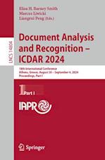 Document Analysis and Recognition - Icdar 2024