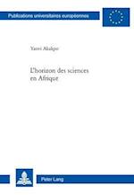 L'horizon des sciences en Afrique