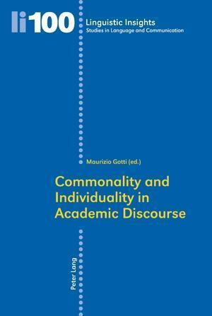 Commonality and Individuality in Academic Discourse