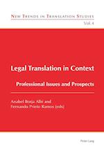 Legal Translation in Context