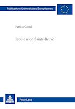 Proust selon Sainte-Beuve