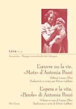 L'Oeuvre Ou La Vie. « Mots » d'Antonia Pozzi- l'Opera E La Vita. «parole» Di Antonia Pozzi