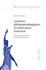 Lectures Phenomenologiques En Litterature Francaise